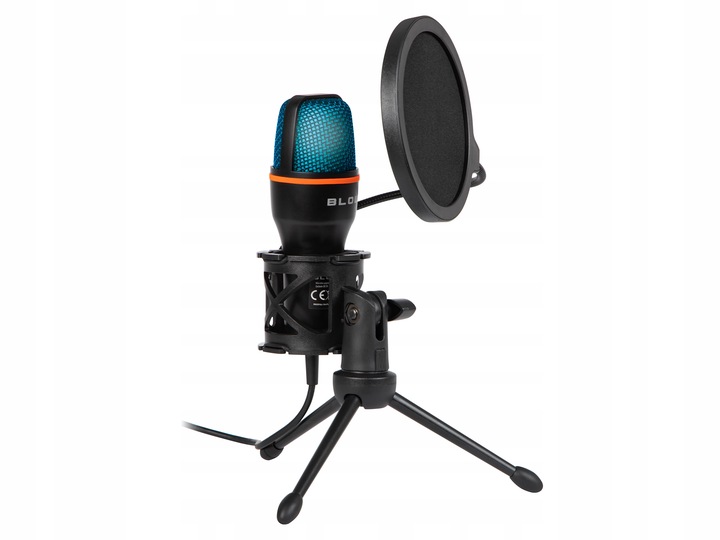 MIKROFON DO KOMPUTERA POJEMNOŚCIOWY GAMINGOWY STUDYJNY KARAOKE FILTR USB