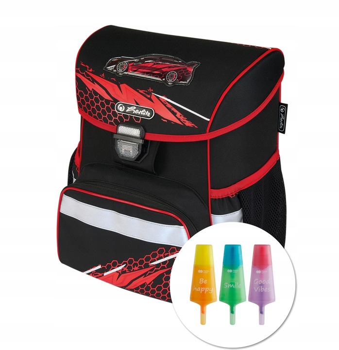 Tornister HERLITZ LOOP DRIVEN + ZAKREŚLACZ