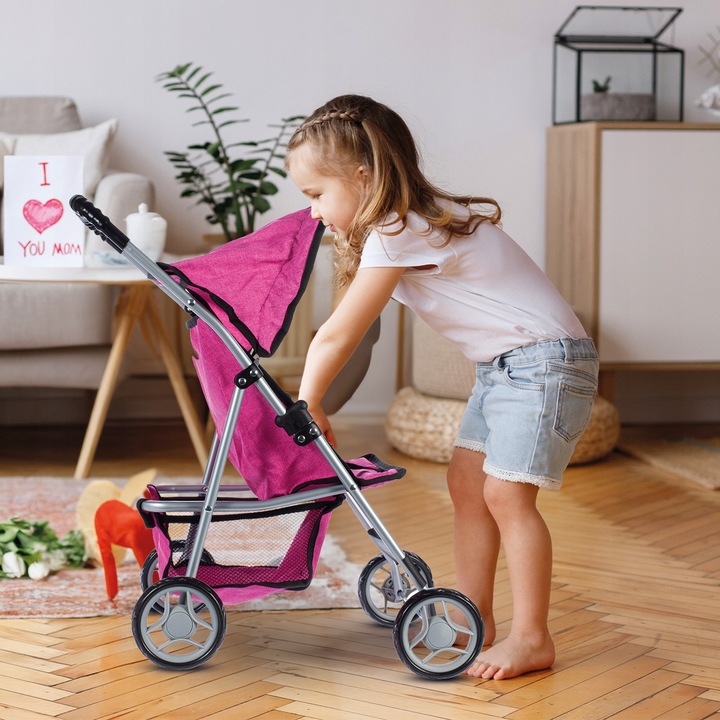 SPACERÓWKA WÓZEK DLA LALEK SPACEROWY SKŁADANY LEKKI STABLINY KSIĘŻNICZNA