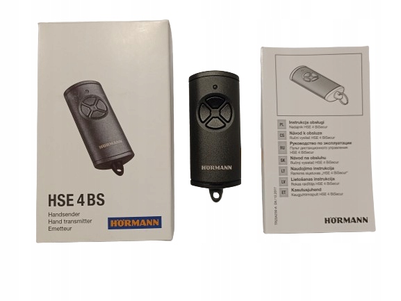 PILOT HORMANN HSE 4 BS 868MHz czarny BISECUR 4-kan + żeton