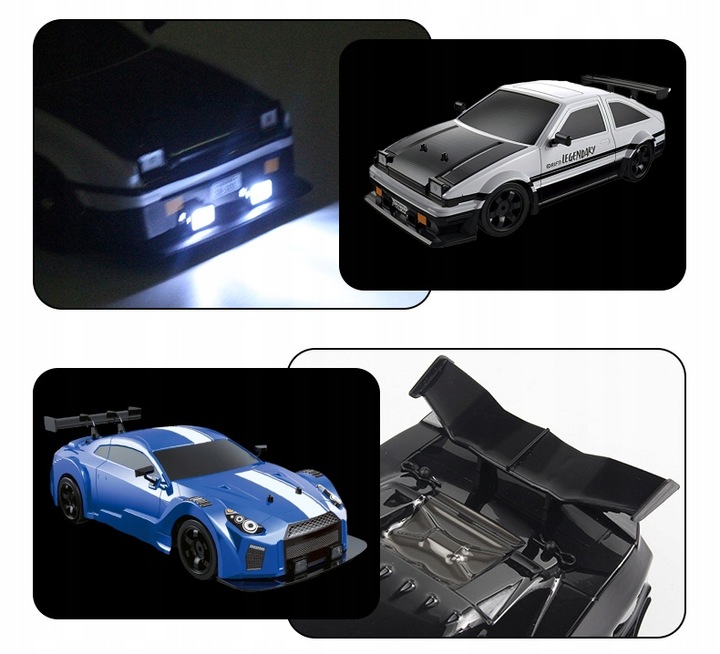 Samochód Zdalnie Sterowany Do Driftu RC Auto na pilot 4x4 DUŻY Drift led