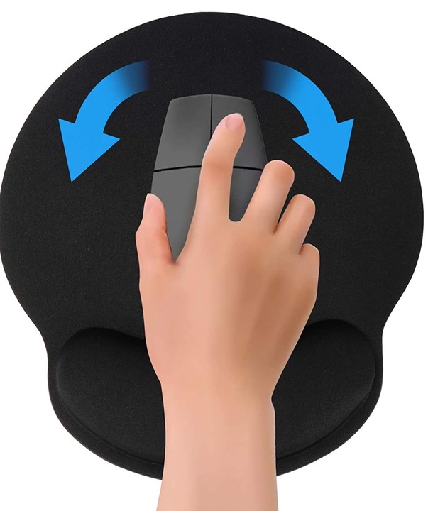 ŻELOWA PODKŁADKA POD MYSZ MYSZKĘ NADGARSTEK ERGONOMICZNA ZESTAW ŻEL MEMORY