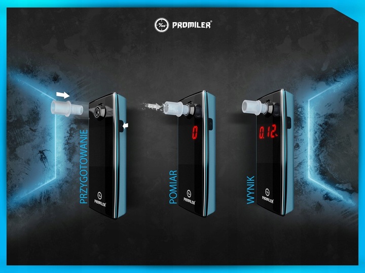 Alkomat PROMILER AL 5500 darmowy serwis 12 m-cy + kamizelka