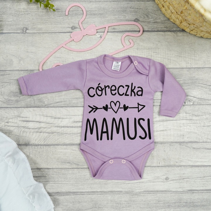 BODY r.62 wrzosowy wzór 401 CÓRECZKA MAMUSI