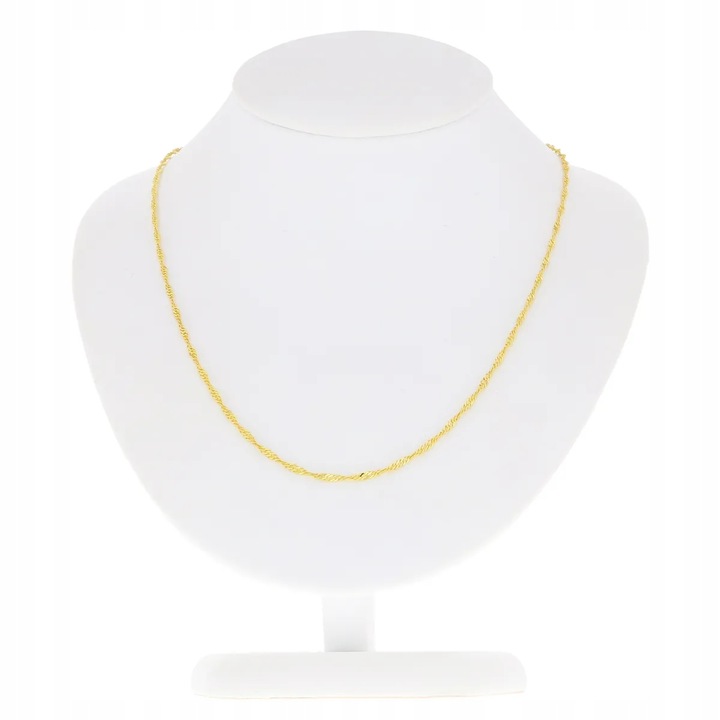 Złoty łańcuszek pełny Singapur 45 cm pr. 333