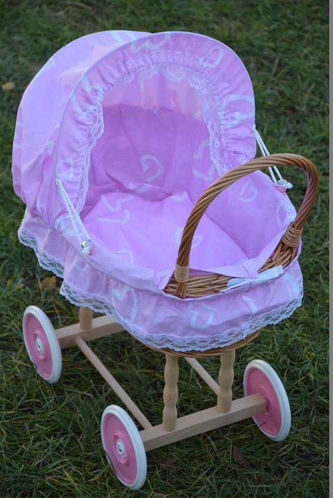 Wiklinowy wózek dla lalek wozek wózki 16 kolorów