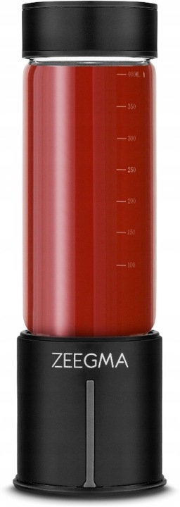 Blender Przenośny Bezprzewodowy DUŻY 465ml 300W ZEEGMA Go Plus CZARNY