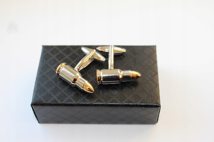 Spinki do mankietów EXC Naboje dla Żołnierza Wojaka Policjanta Myśliwego