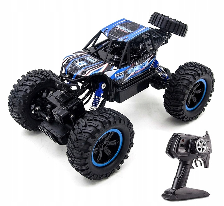 SAMOCHÓD ZDALNIE STEROWANY MONSTER AUTO RC 4X4 KOŁA XXL + PILOT AKUMULATOR