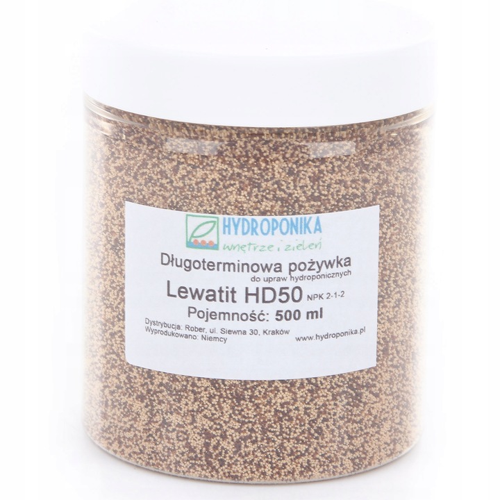 HYDROPONIKA nawóz do hydroponiki HD50 - 500 ml słoiczek nawozu LEWATIT