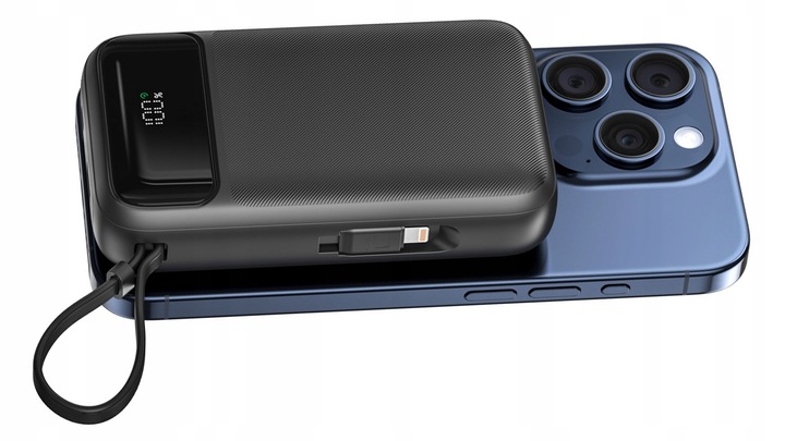 POWERBANK SWISSTEN 20000 mAh Qi PD 20W bezprzewodowe+ KABLE USB-C LIGHTNING