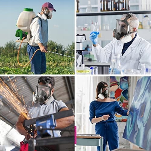 MASKA LAKIERNICZA PEŁNOTWARZOWA TYPu 3M 6800 GAZOWA CHEMICZNA FILTRY x10