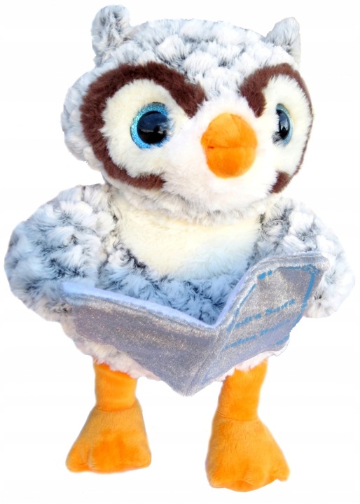 PLUSZOWA SOWA MASKOTKA INTERAKTYWNA MÓWI OPOWIADAJĄCA 3 BAJKI POLSKIE