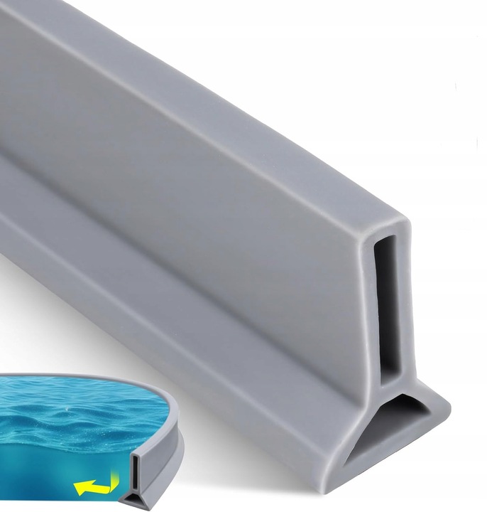 Próg prysznicowy Bariera Zapora wodna 200cm / 2m 50x30mm - SZARY