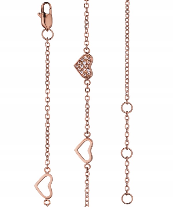 Zegarek damski złoty Timex bransoletka z dodatkową biżuterią w zestawie