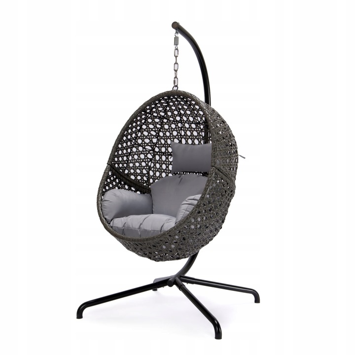 FOTEL WISZĄCY KOKON KOSZ RATTAN TECHNORATTAN