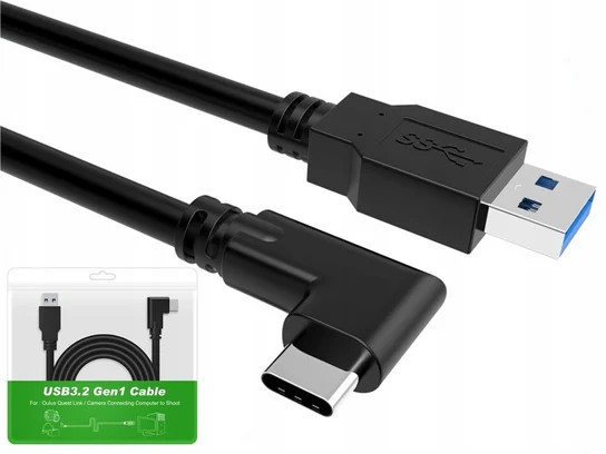 Kabel 5m USB 3.2 Gen 1 do Oculus Quest 2 / 3 LINK Steam WYTRZYMAŁY