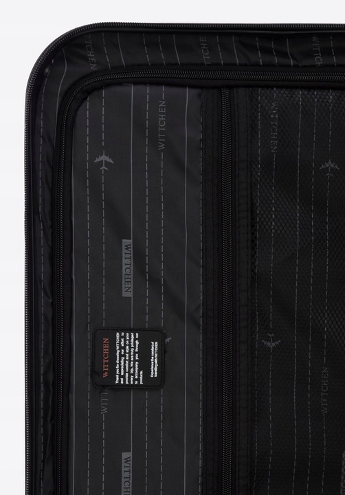 Walizka średnia z ABS WITTCHEN 56-3A-312-11 twarda wytrzymała lekka czarna