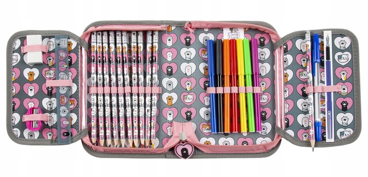 TORNISTER SZKOLNY DLA DZIEWCZYNKI Z KOTKAMI CLEO & FRANK KOTKI 3 części