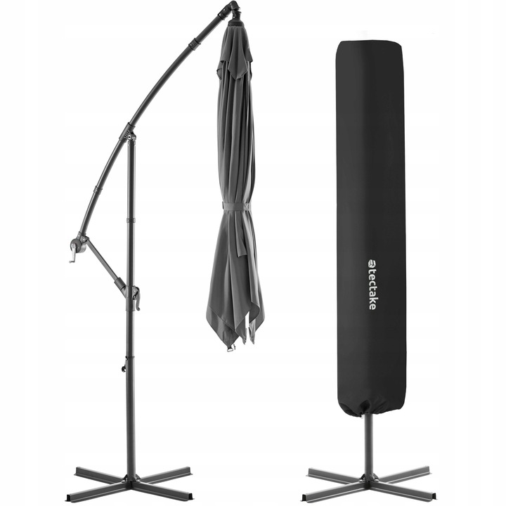 Parasol Apollon z korbą 2,5 x 2,5 m