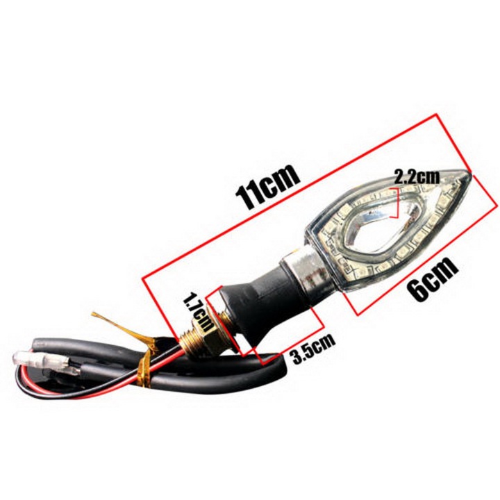 Kierunkowskazy kierunki MOTOCYKLOWE STRZAŁKI 12 LED 4 szt KOMPLET MIGACZE