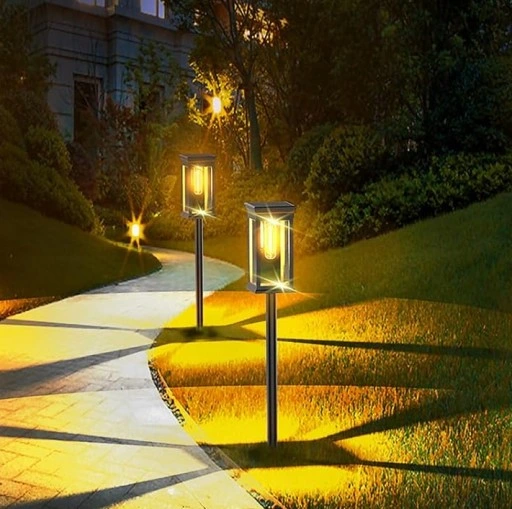 6x Lampa ogrodowa SOLARNA LED wbijana Latarnia Żarówka Filament 3000K SMD