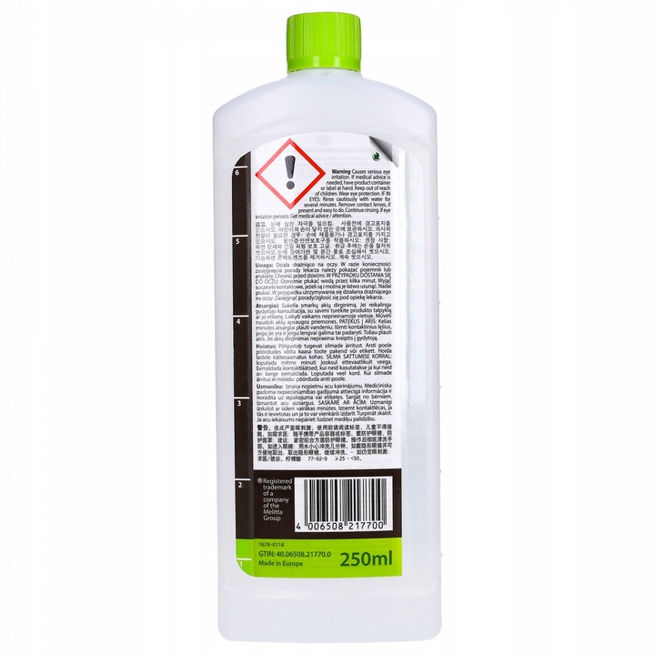 Odkamieniacz do ekspresu Melitta AntiCalc BIO Liquid 2x 250 ml