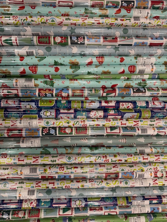 20 x Papier Prezentowy Świąteczny do Pakowania Prezentów 70 cm x 2 metry