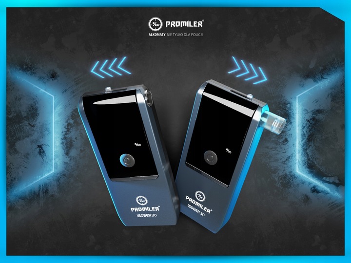 Alkomat PROMILER iSober 30 Kalibracja w dniu wysyłki + KAMIZELKA