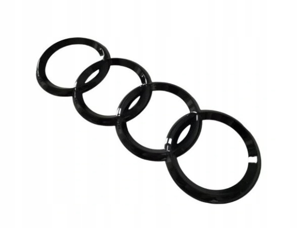 Emblematy Audi Czarne komplet Przód Tył A3, A4 B6, A6 273mm 192mm