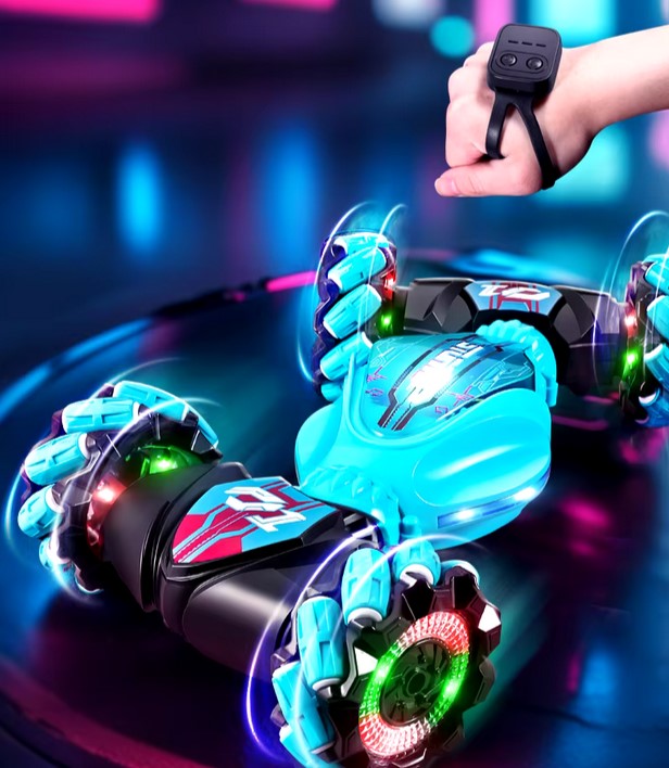 SAMOCHÓD STEROWANY GESTAMI + 2 x PILOT - AUTO 4X4 zdalnie sterowany AKUMULA