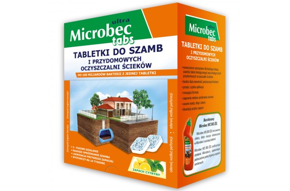 Preparat TABLETKI do szamb ścieków Microbec