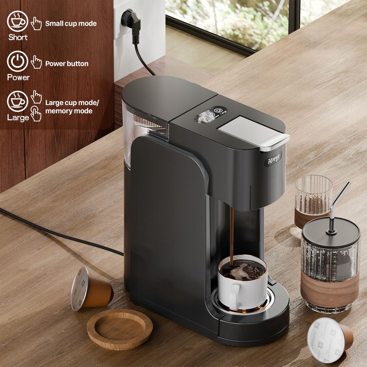 Ekspres kapsułkowy, ekspres wielokapsułkowy 3 w 1+ spieniacz do mleka