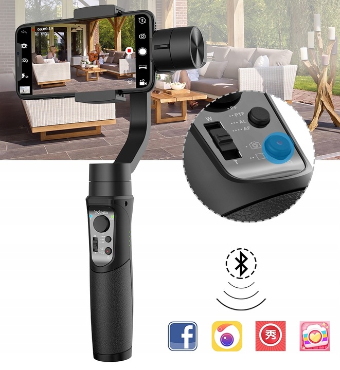 GIMBAL Hohem iSteady Mobile+ STABILIZATOR 3-osiowy do Telefonu Smartfona