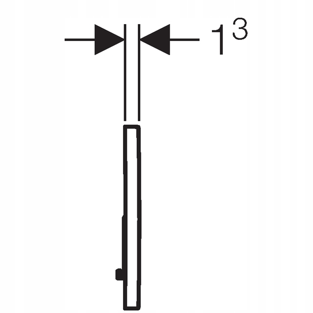 GEBERIT Przycisk uruchamiający spłukujący Sigma01 115.770.DW.5 czarnypołysk