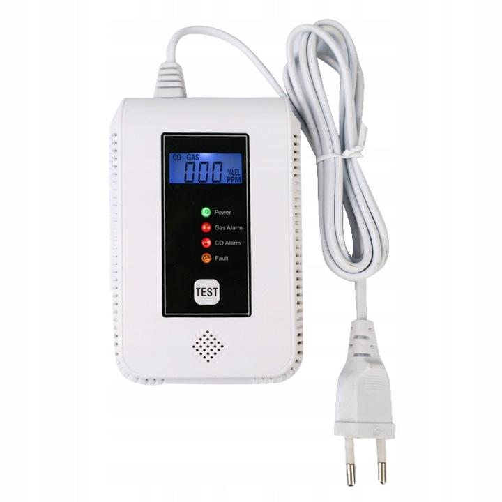 CZUJNIK CZADU I GAZU 2W1 WIFI TUYA DETEKTOR TLENKU WĘGLA CO METAN BUTAN