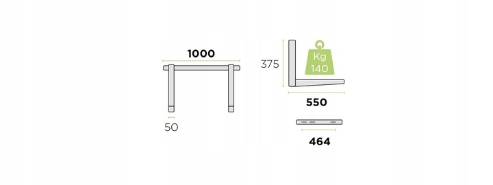 WSPORNIK KLIMATYZATORA 420MM Rodigas