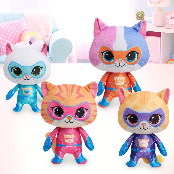 DISNEY JUNIOR SUPERKOTY SUPER KITTIES PLUSZAK KOTEK SPARKS MAKS 17 CM