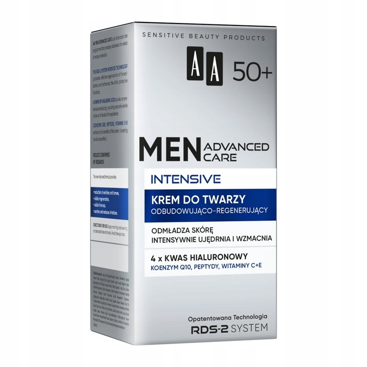 AA MEN ADVANCED CARE INTENSIVE 50+ krem do twarzy odbudowująco-regenerujący