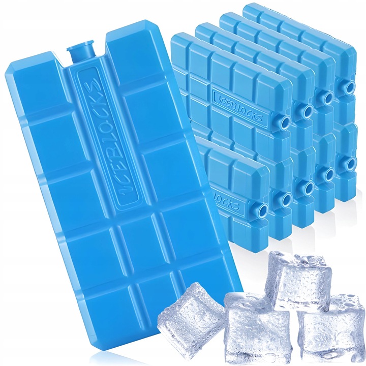 WKŁADY CHŁODZĄCE MROŻĄCE DO LODÓWEK TURYSTYCZNYCH TOREB ZESTAW 10x400ml