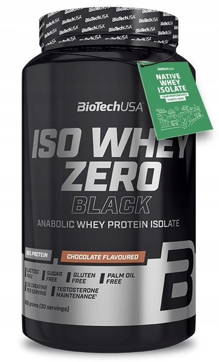 BioTech Iso Whey Zero Black Białko 908g Czekolada