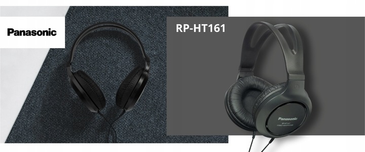 Panasonic RP-HT161 Słuchawki nauszne czarne
