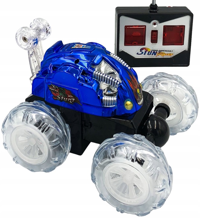 Auto zdalnie sterowane przewrotka z pilotem stunt świecące