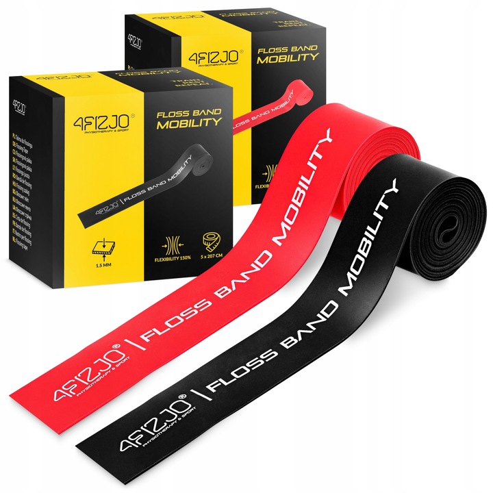 ZESTAW DO FLOSSINGU GUMA FLOSS BAND KOMPRESYJNA GUMA DO REHABILITACJI 2szt.