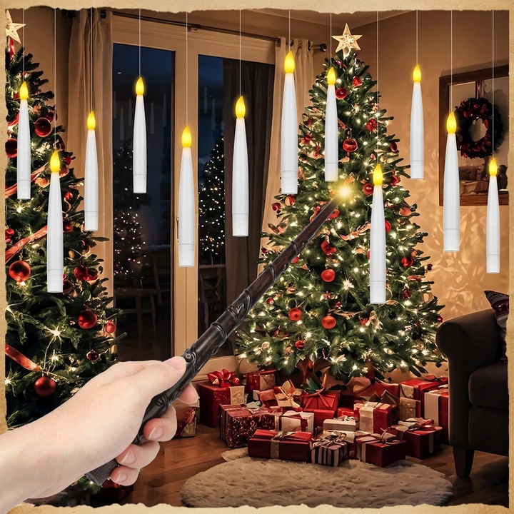 12pcs Halloween Decorations, Floating Candles Led