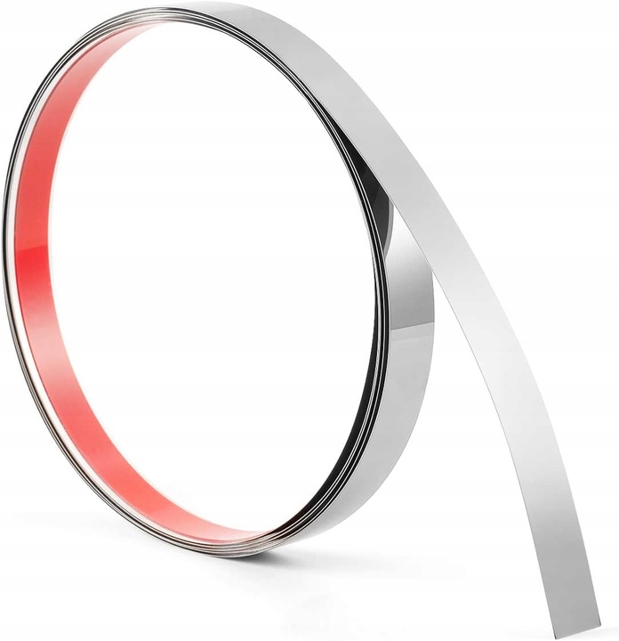 Listwa ozdobna dekoracyjna srebrna na ścianę do mebli samoprzylepna ścienna