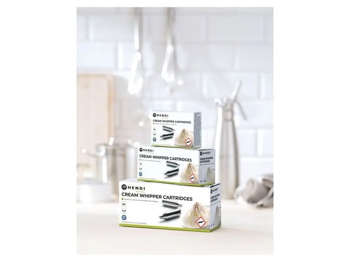 Naboje do syfonu do bitej śmietany HENDI 24 szt