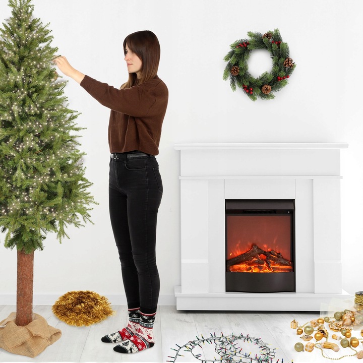 WIANEK ŚWIĄTECZNY STROIK NA DRZWI STÓŁ WIENIEC OZDOBA PREMIUM ŚWIĘTA 45 cm