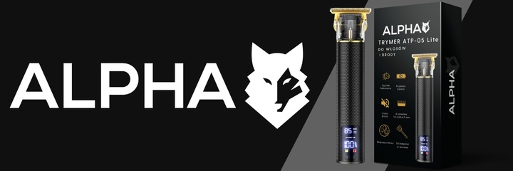 MASZYNKA TRYMER DO STRZYŻENIA GOLENIA WŁOSÓW BRODY ALPHA