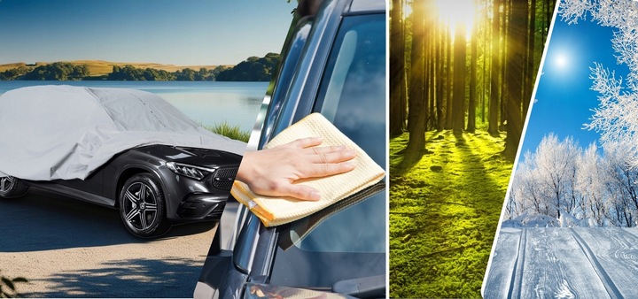 Pokrowiec na Samochód SUV/Minivan L2 480-505 Classic Plandeka na Auto-Szary